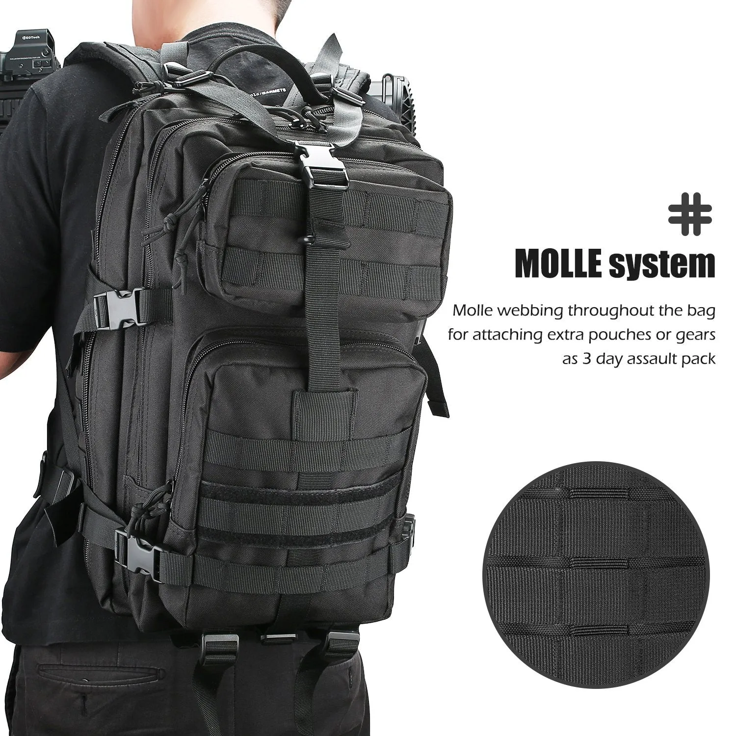 35L Large Capacity Military Tactical Backpack | ProCase