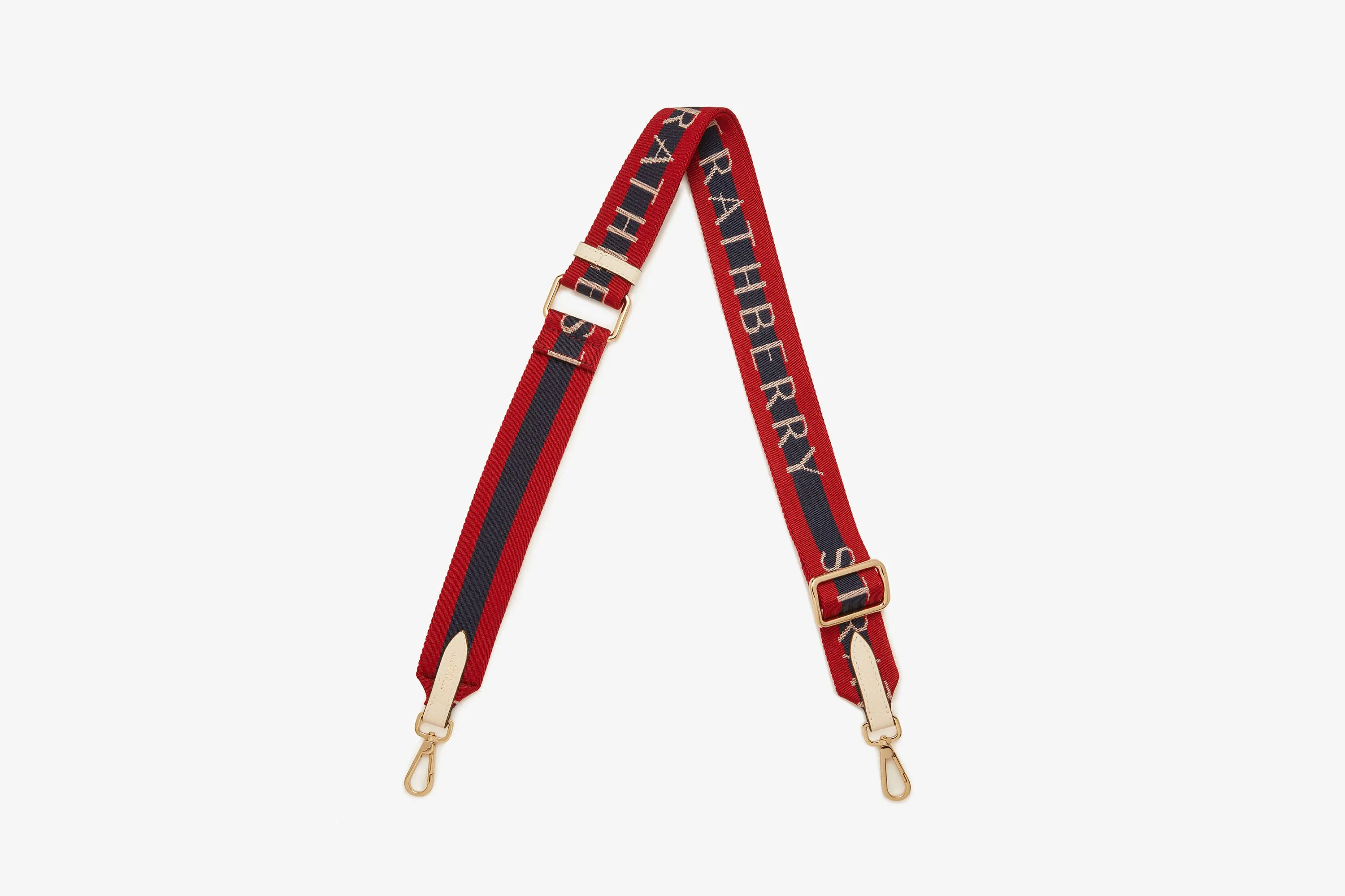 Adjustable Webbing Strap - Navy/Ruby/Vanilla Logo