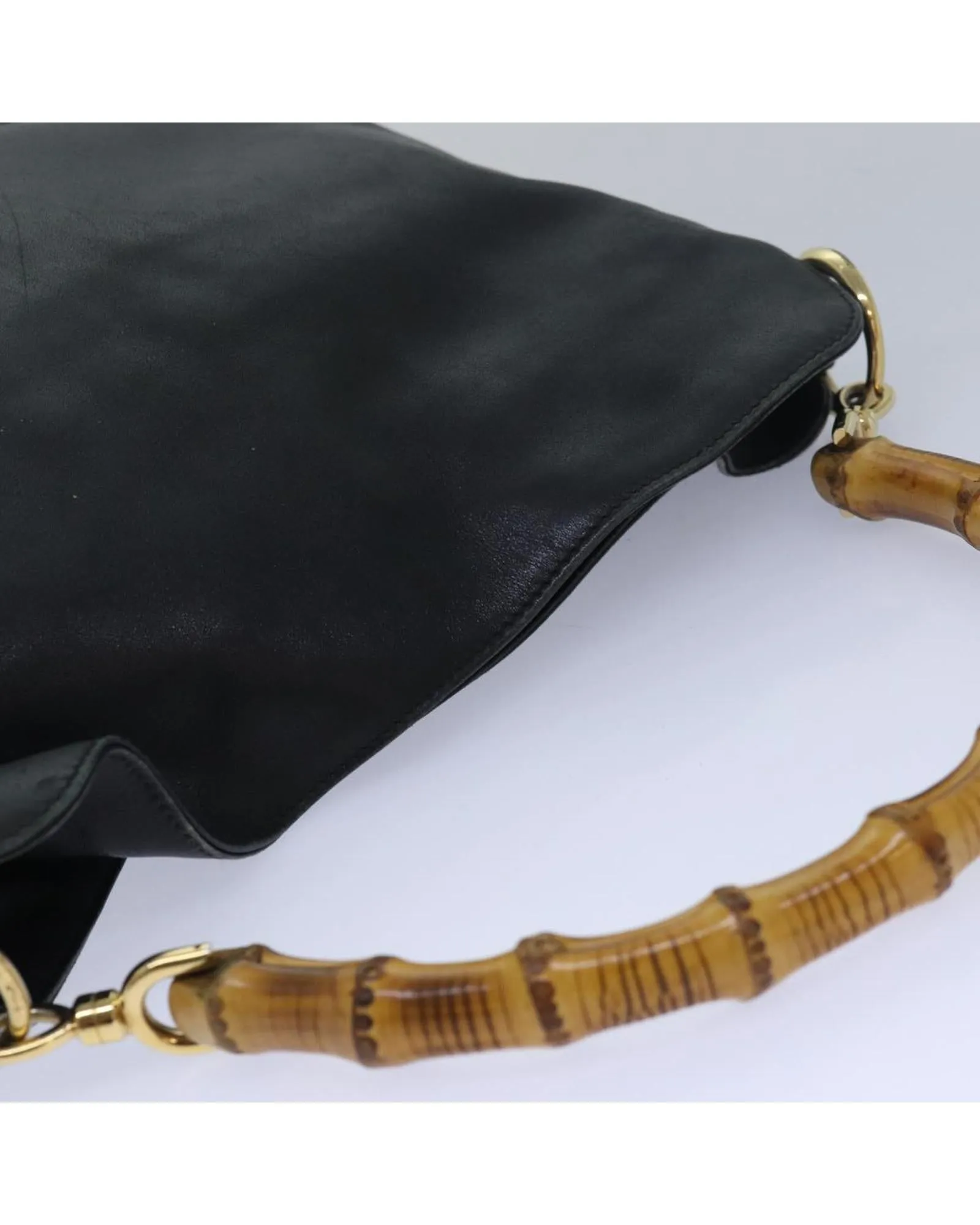 Bamboo Leather Handbag with Dust Bag