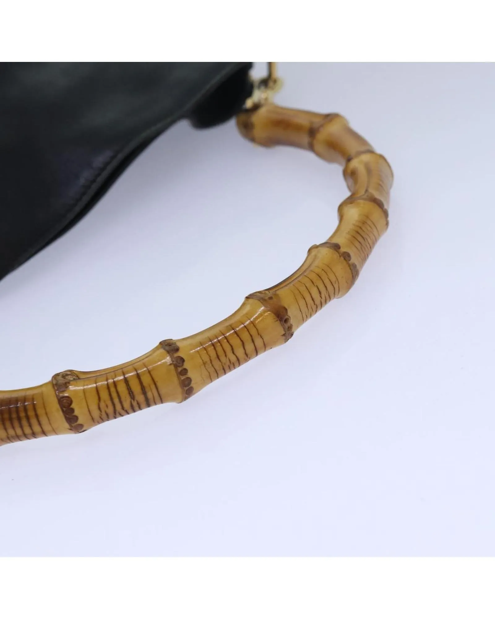 Bamboo Leather Handbag with Dust Bag