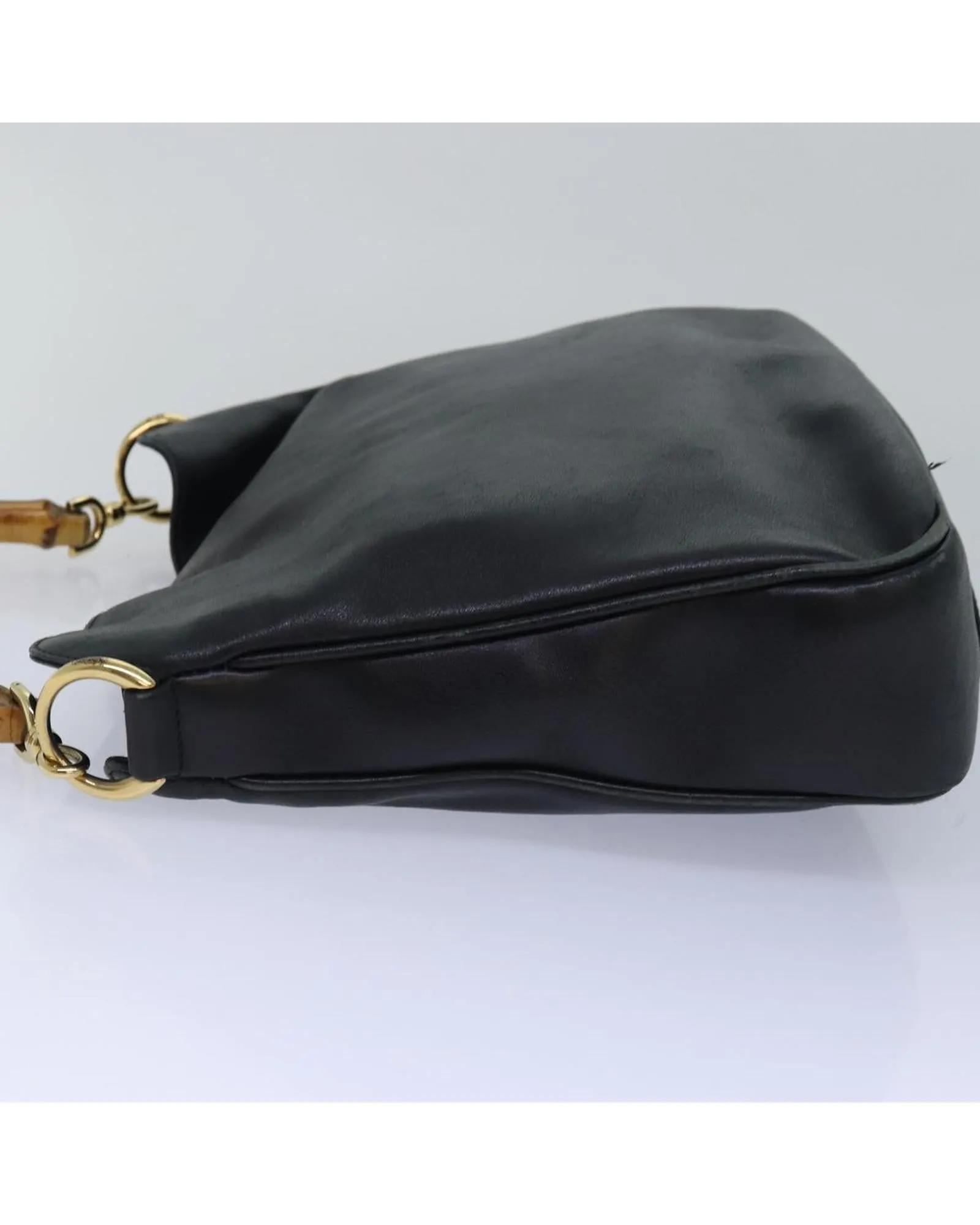 Bamboo Leather Handbag with Dust Bag