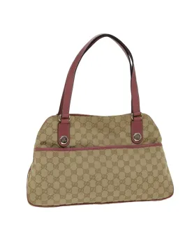 Beige GG Canvas Tote Bag with Handle