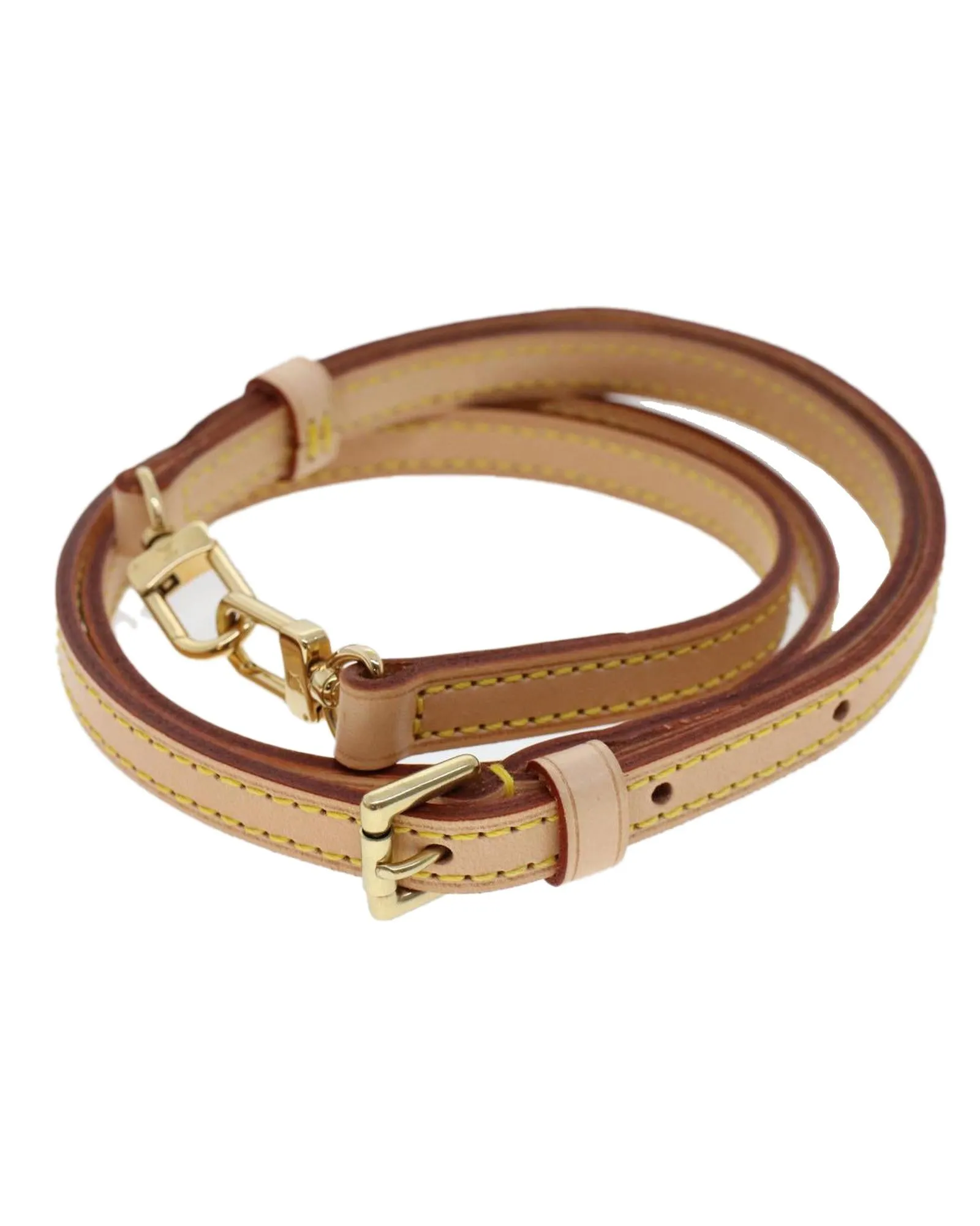 Beige Leather Shoulder Strap for Handbags