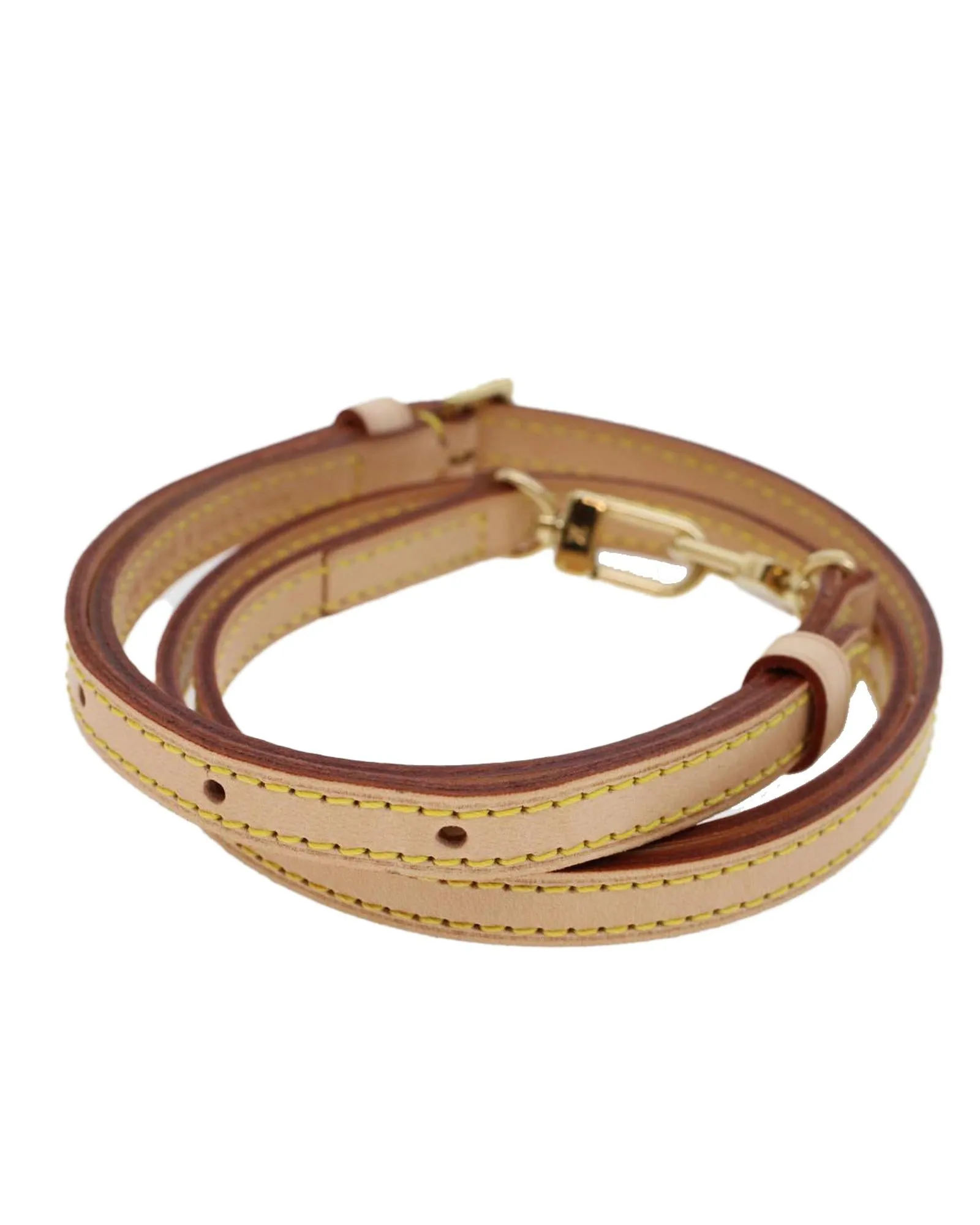 Beige Leather Shoulder Strap for Handbags