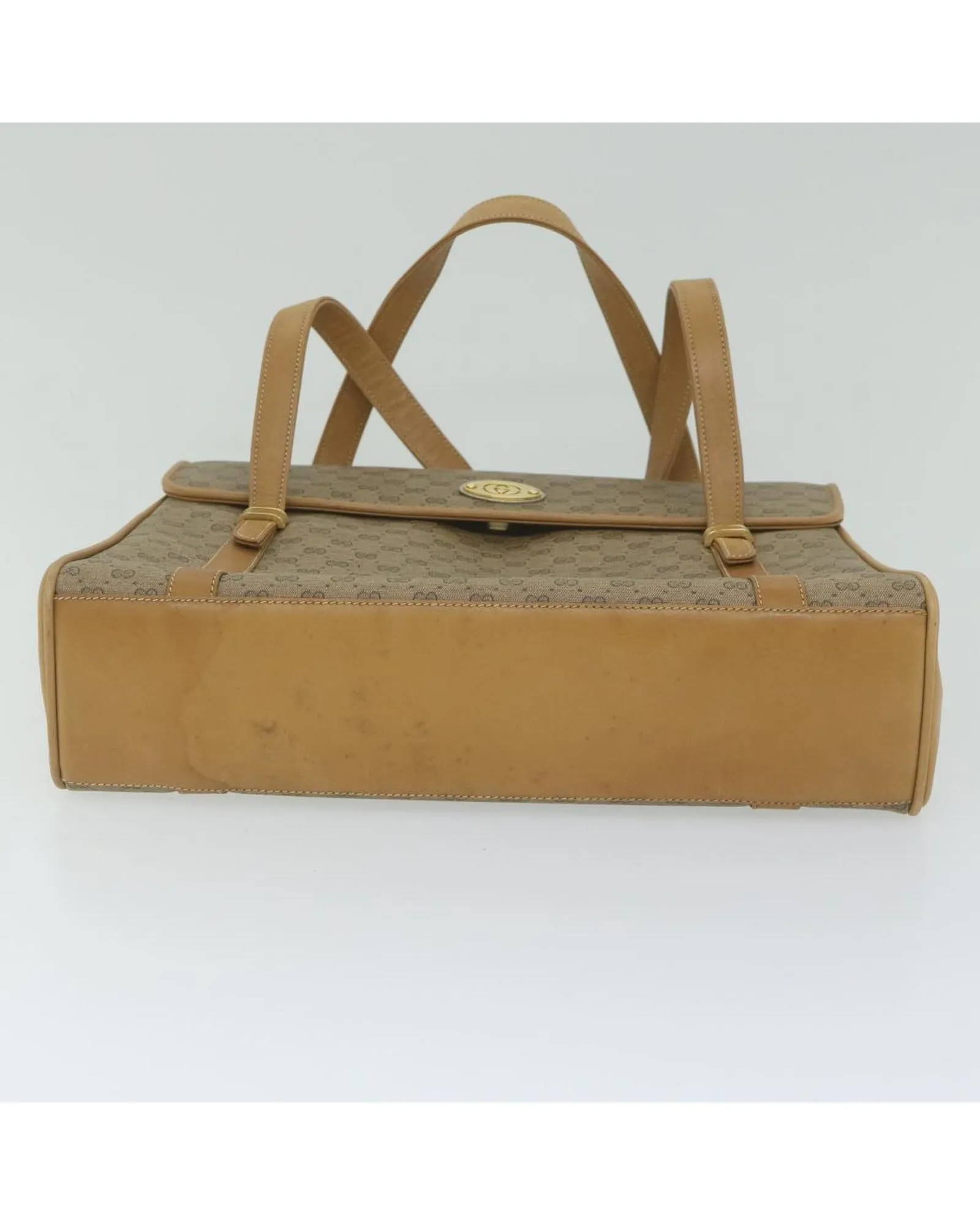 Beige Micro GG Supreme Hand Bag with Small GG Canvas by Italian Designer