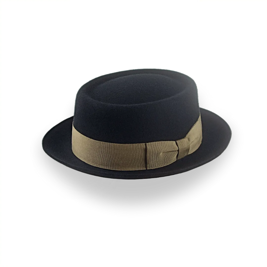 Black Casual Porkpie Hat | The Antico