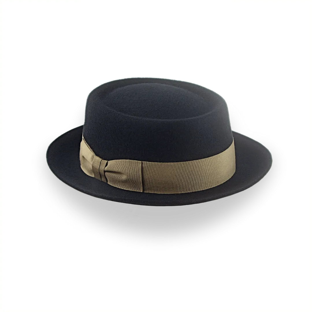 Black Casual Porkpie Hat | The Antico