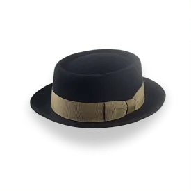 Black Casual Porkpie Hat | The Antico