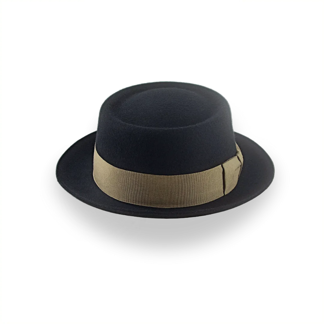 Black Casual Porkpie Hat | The Antico