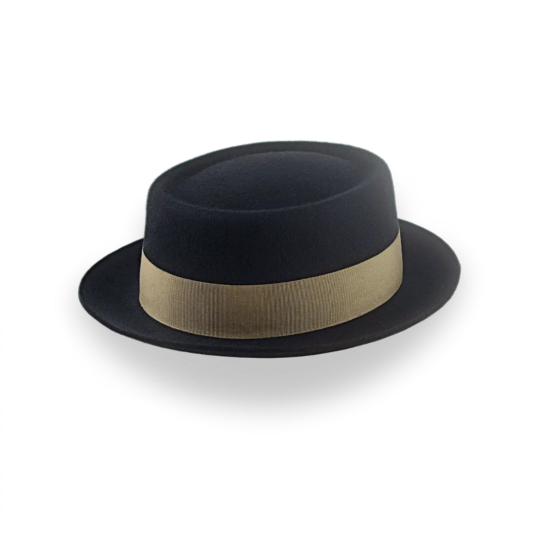 Black Casual Porkpie Hat | The Antico