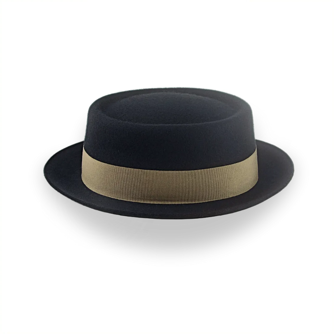 Black Casual Porkpie Hat | The Antico