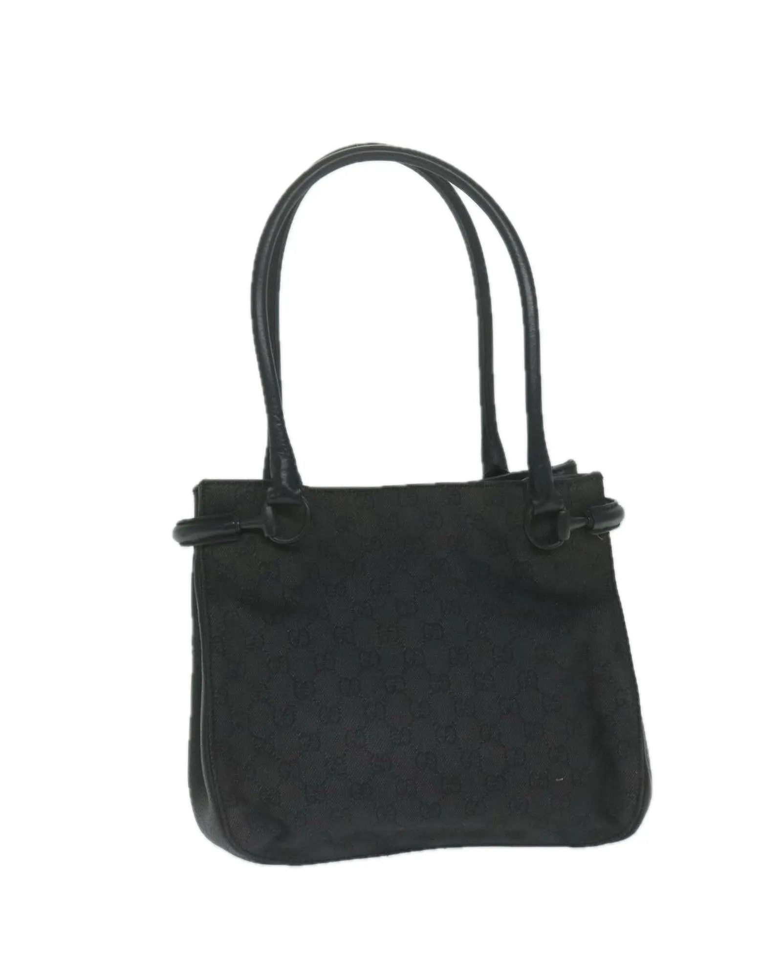 Black GG Canvas Shoulder Bag