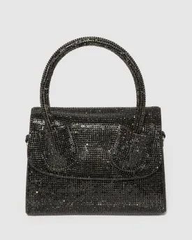 Black Kiki Crystal Bag