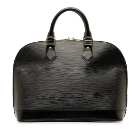 Black Louis Vuitton Epi Alma PM Handbag