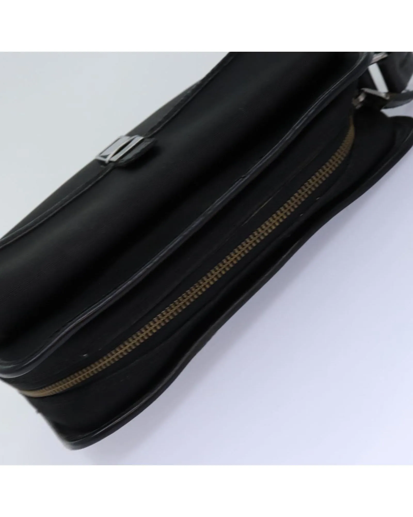 Black Nylon Clutch Bag with Accessory - Italian Made