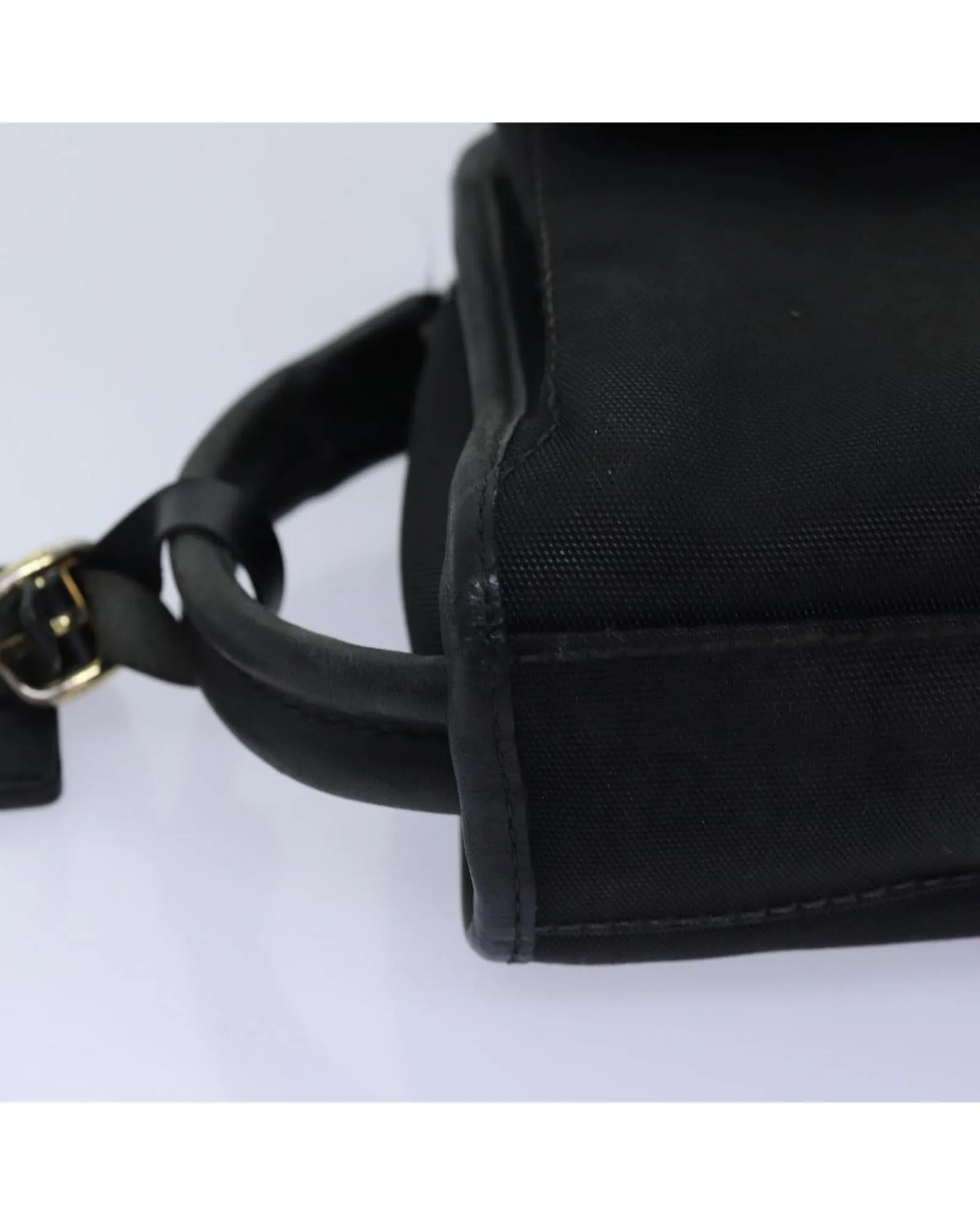 Black Nylon Clutch Bag with Accessory - Italian Made