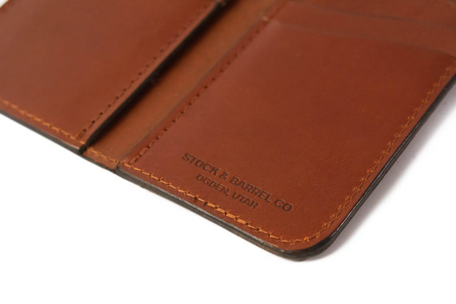 Blemished | No.52 | 'Chestnut' Vertical Leather Wallet