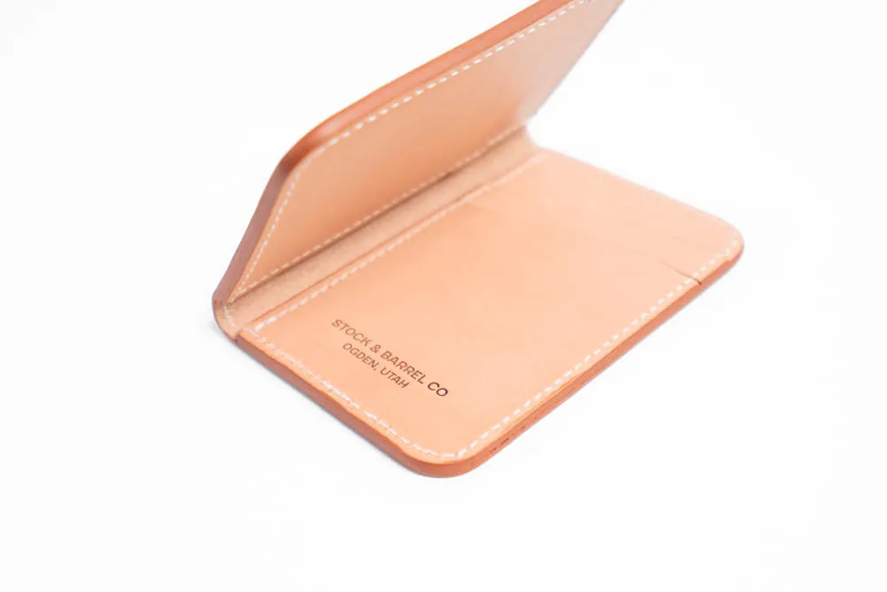 Blemished | No.52 | 'Natural Oak' Vertical Leather Wallet