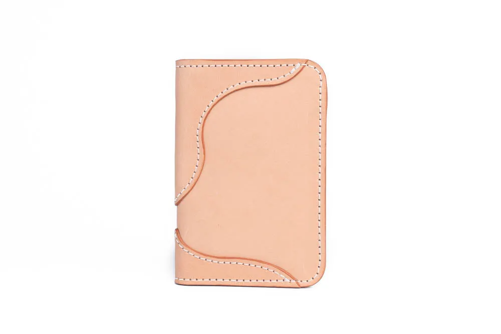 Blemished | No.68 | 'Natural Oak' Western Vertical Leather Wallet