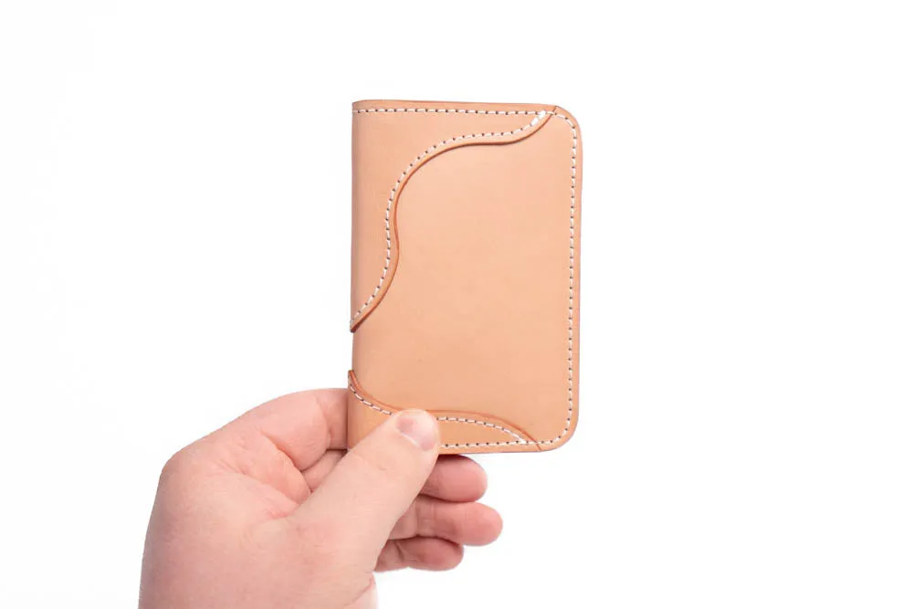 Blemished | No.68 | 'Natural Oak' Western Vertical Leather Wallet