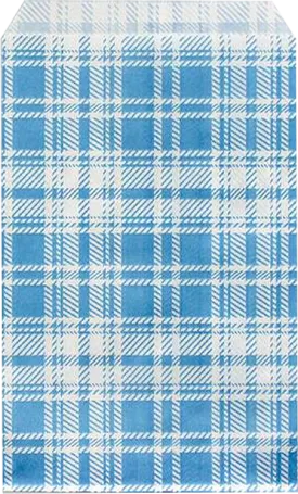 Blue Plaid Gift Bag