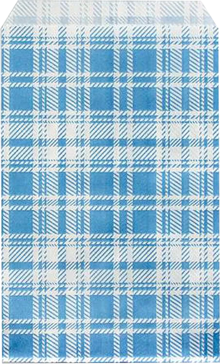 Blue Plaid Gift Bag