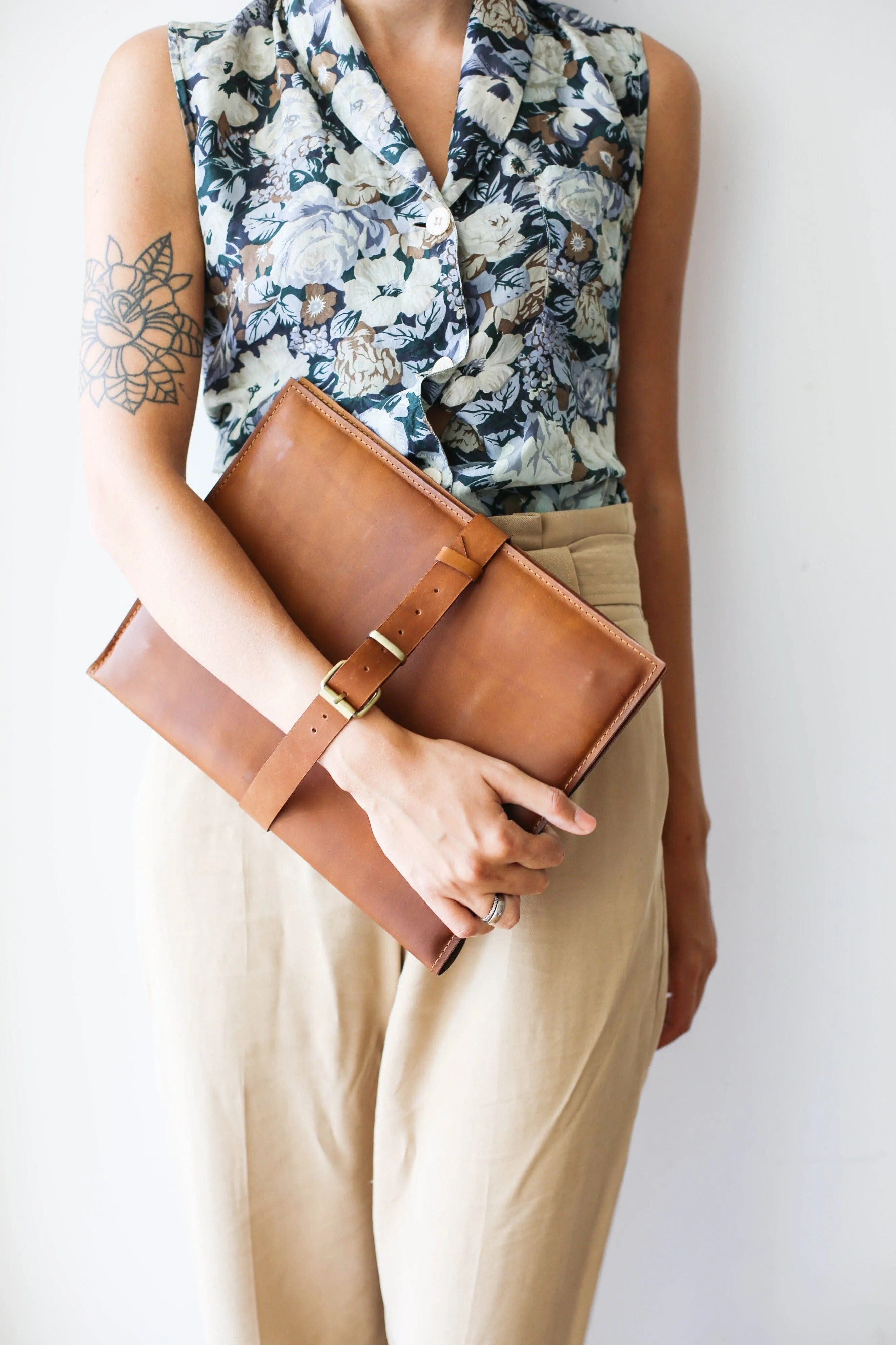 Brown Leather Macbook 12"-13" Case