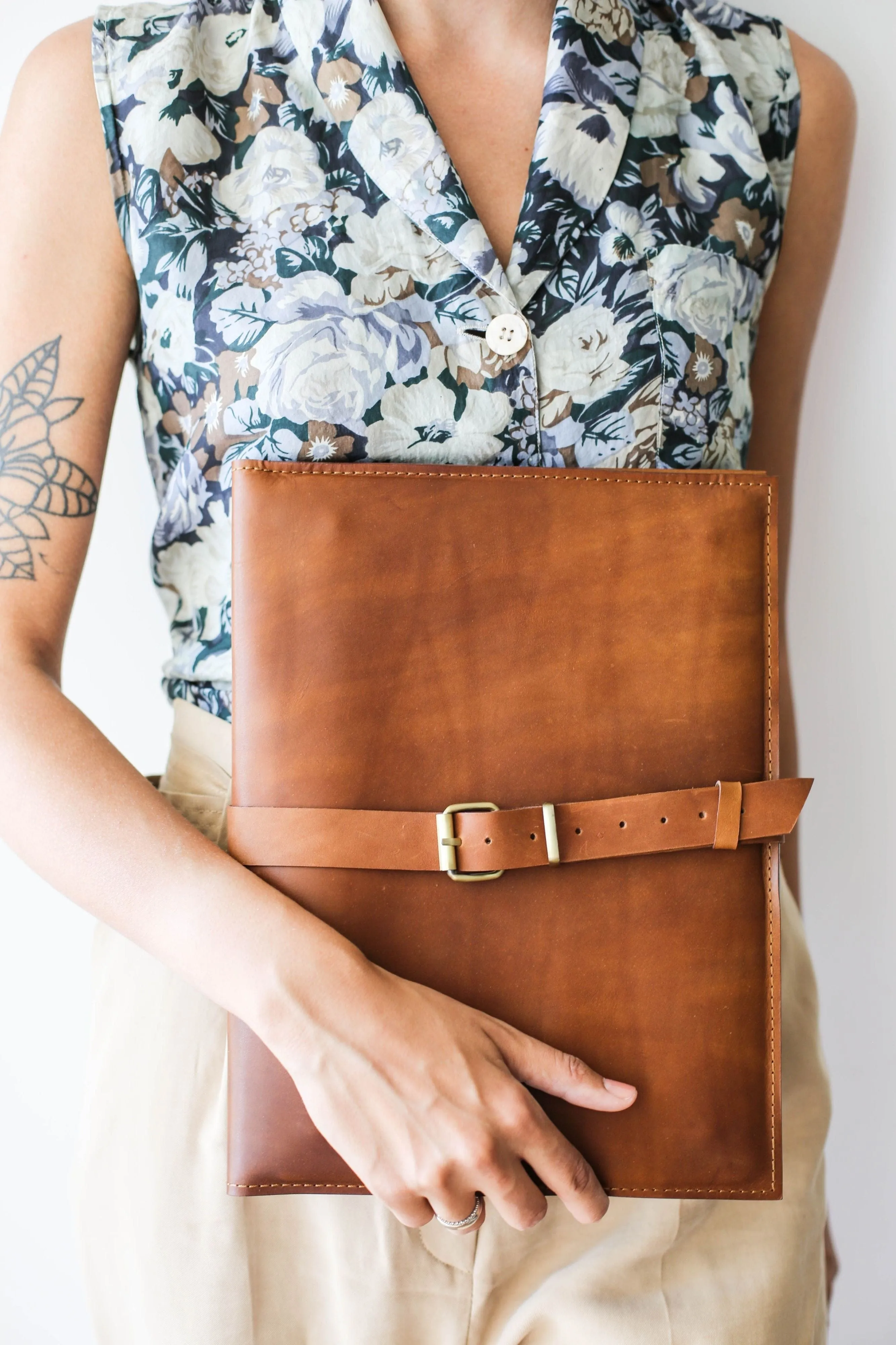 Brown Leather Macbook 12"-13" Case