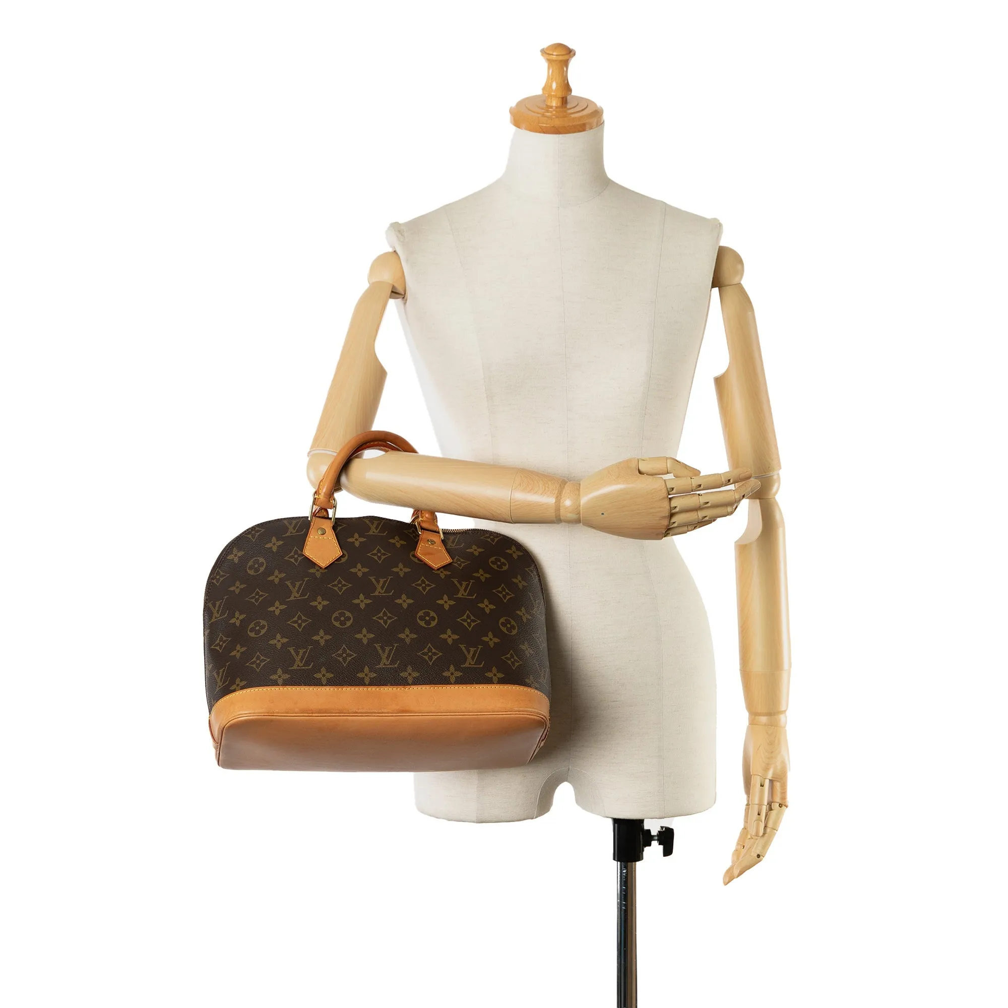 Brown Louis Vuitton Monogram Alma PM Handbag