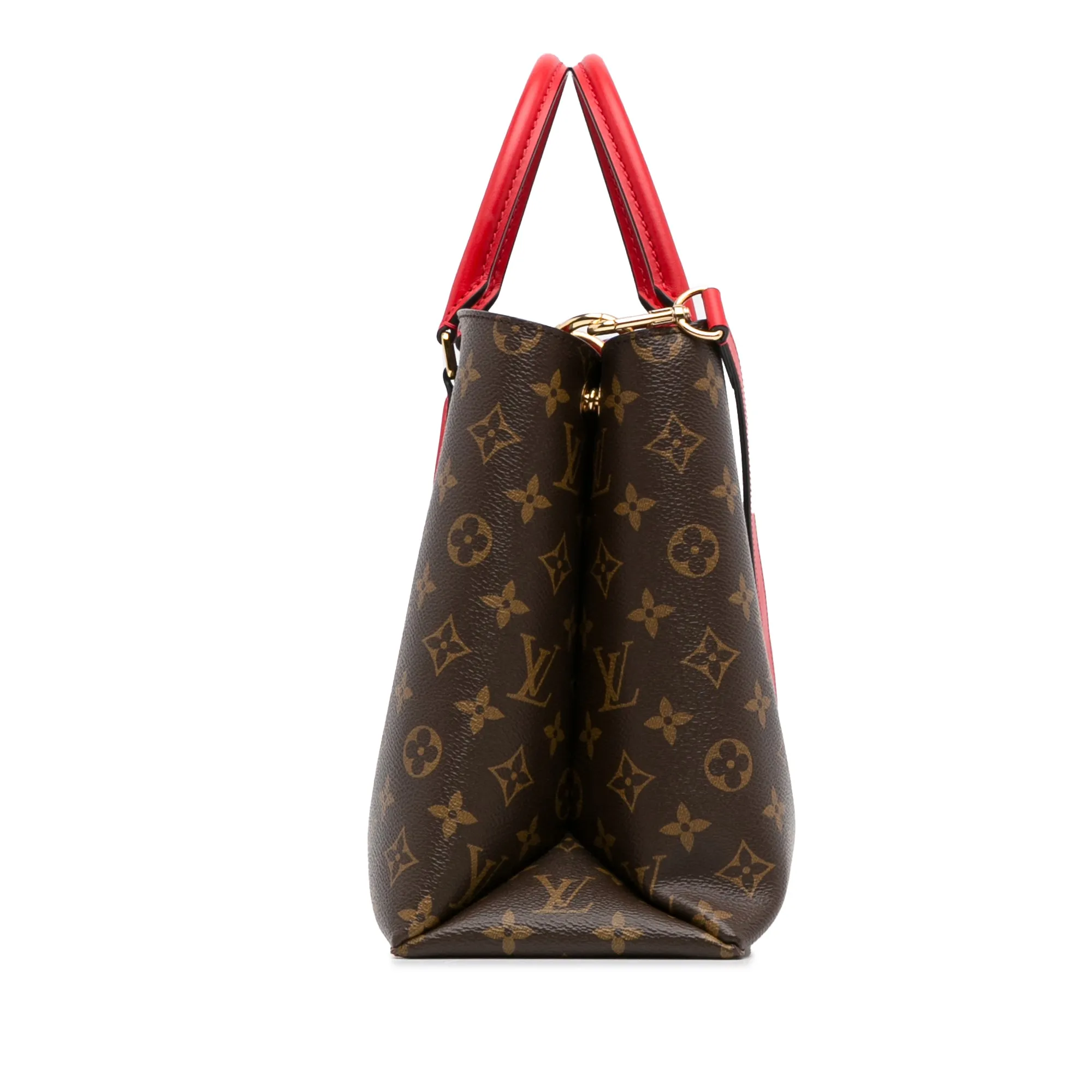 Brown Louis Vuitton Monogram Flower Tote Satchel