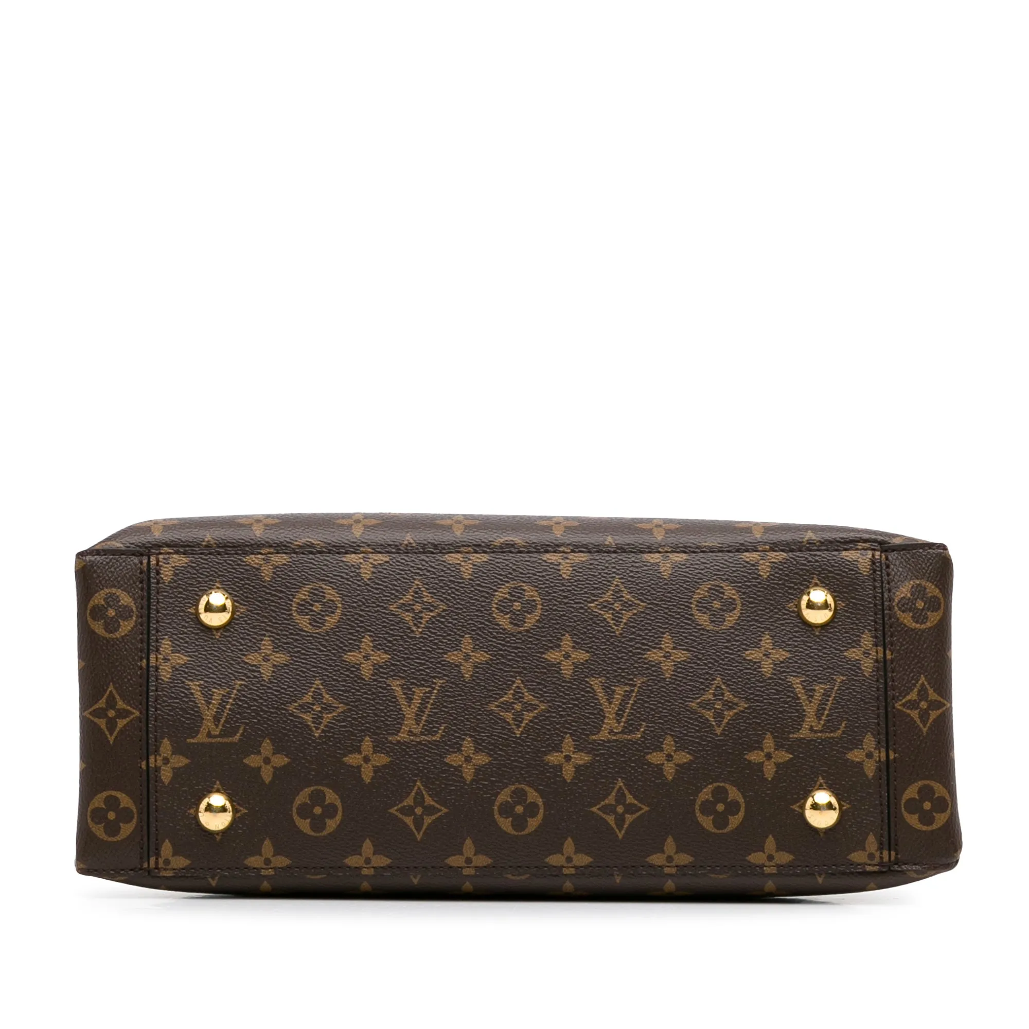 Brown Louis Vuitton Monogram Flower Tote Satchel