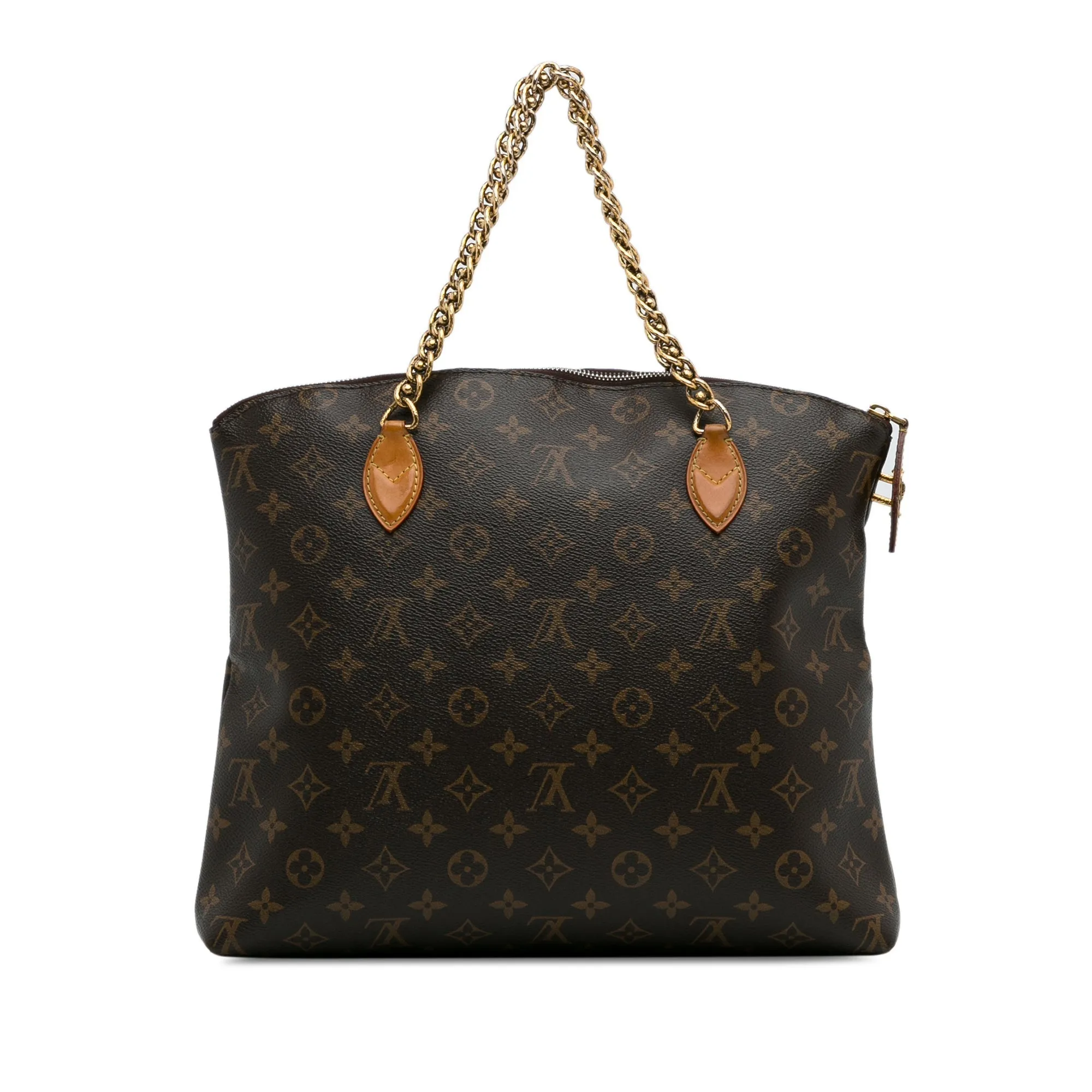 Brown Louis Vuitton Monogram Lockit Chain MM Tote Bag