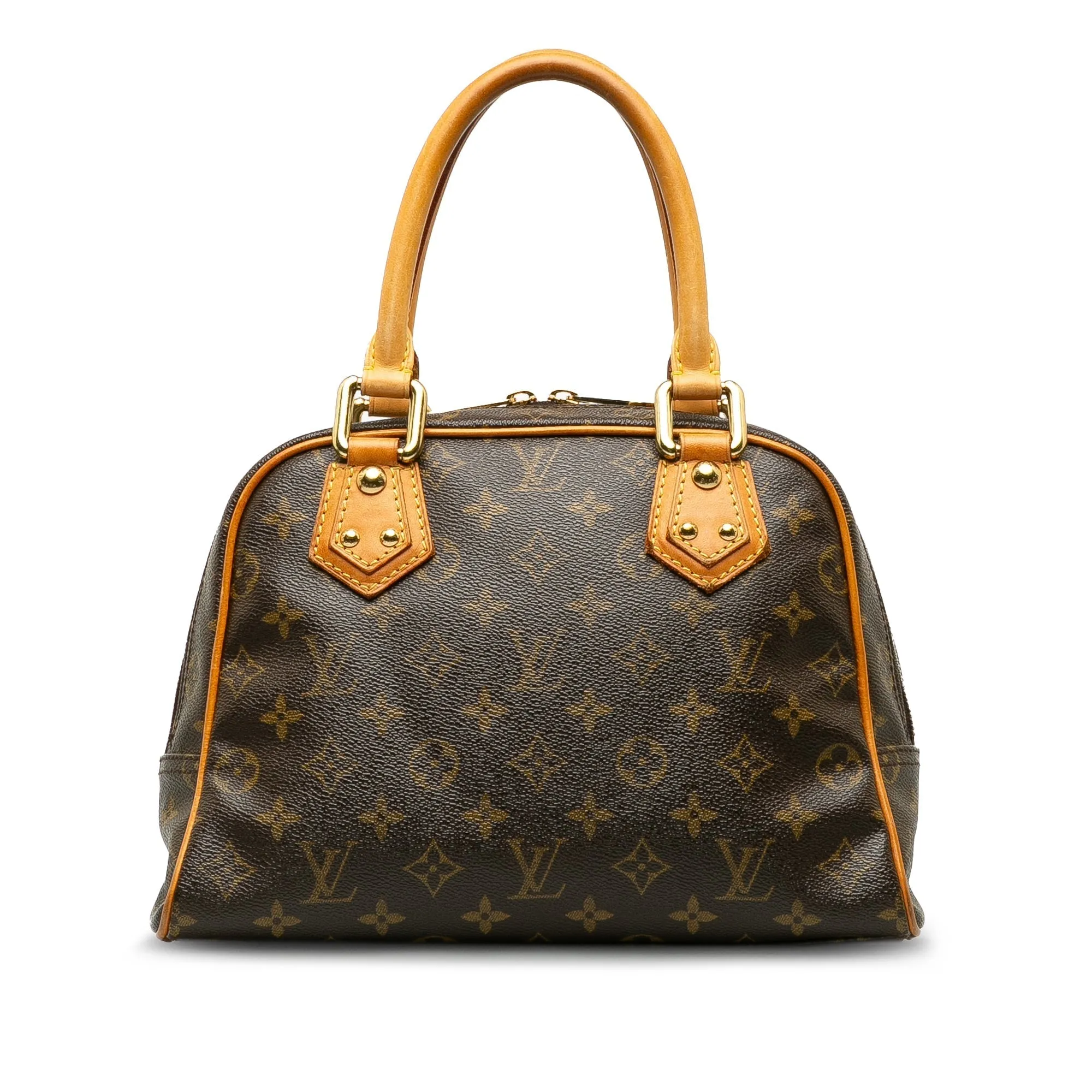 Brown Louis Vuitton Monogram Manhattan PM Handbag