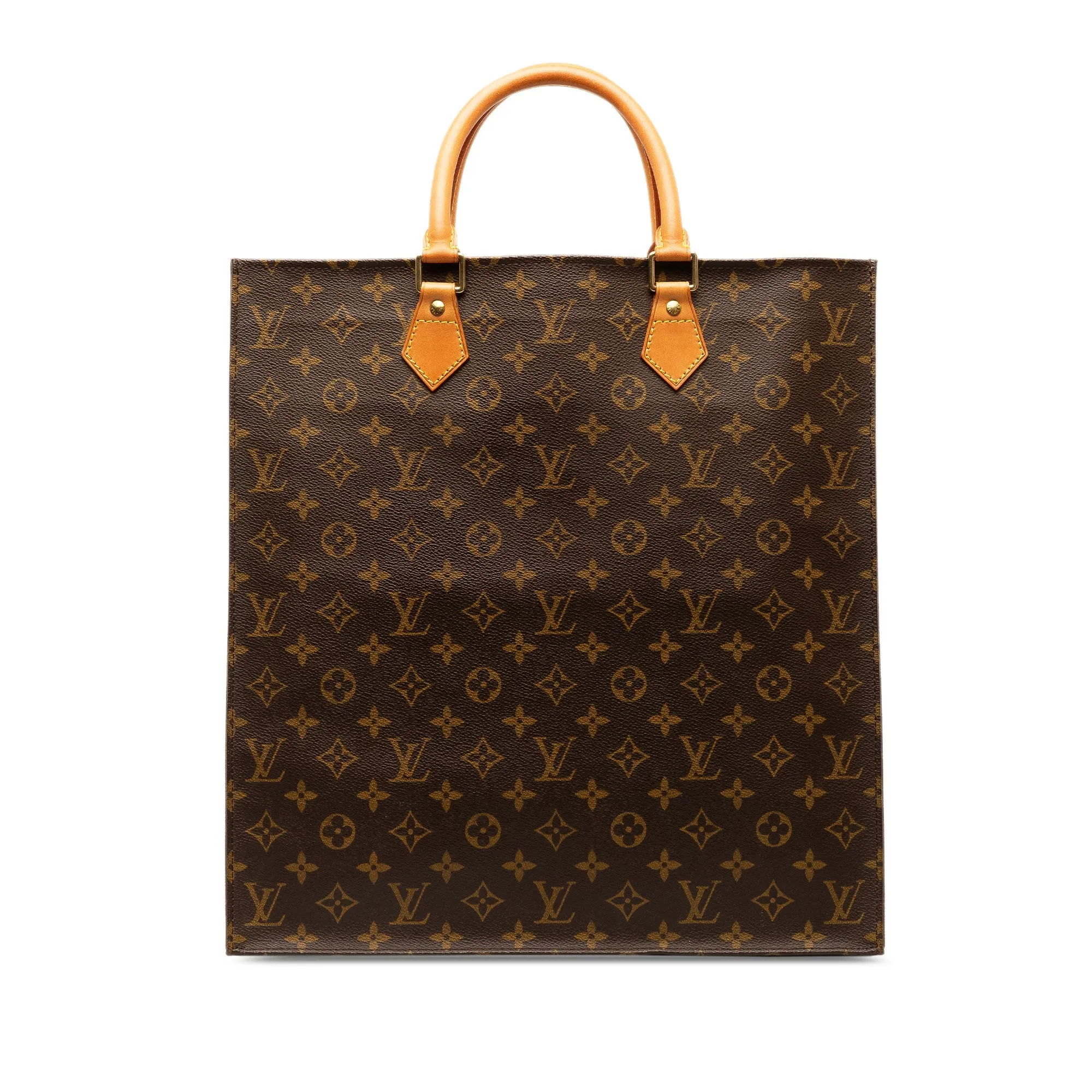 Brown Louis Vuitton Monogram Sac Plat Tote Bag