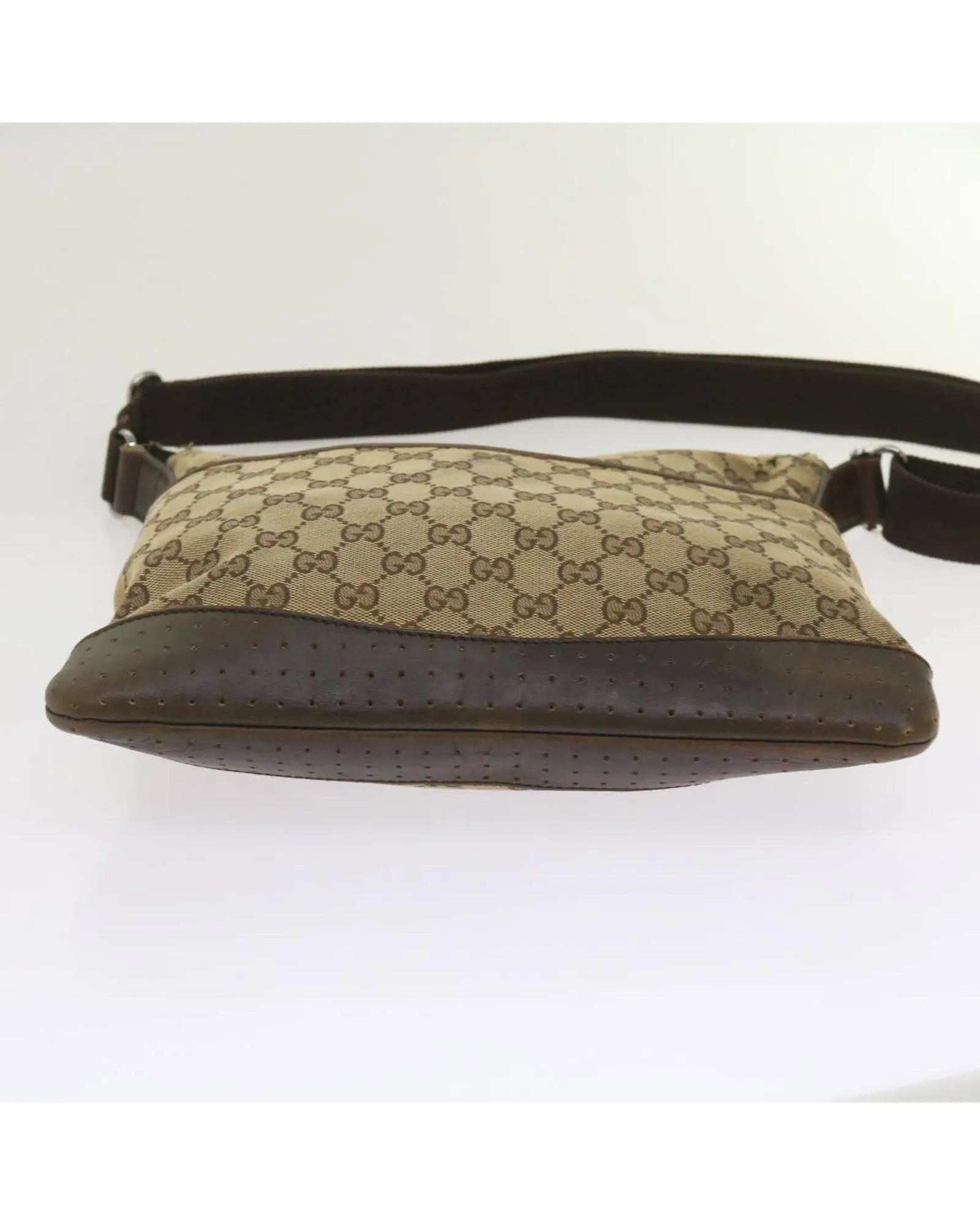 Canvas Shoulder Bag with GG Logo Print