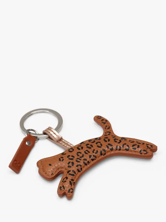 Caroline Gardner Leaping Leopard Keyring