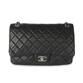 Chanel Black Leather Casual Journey Flap Bag