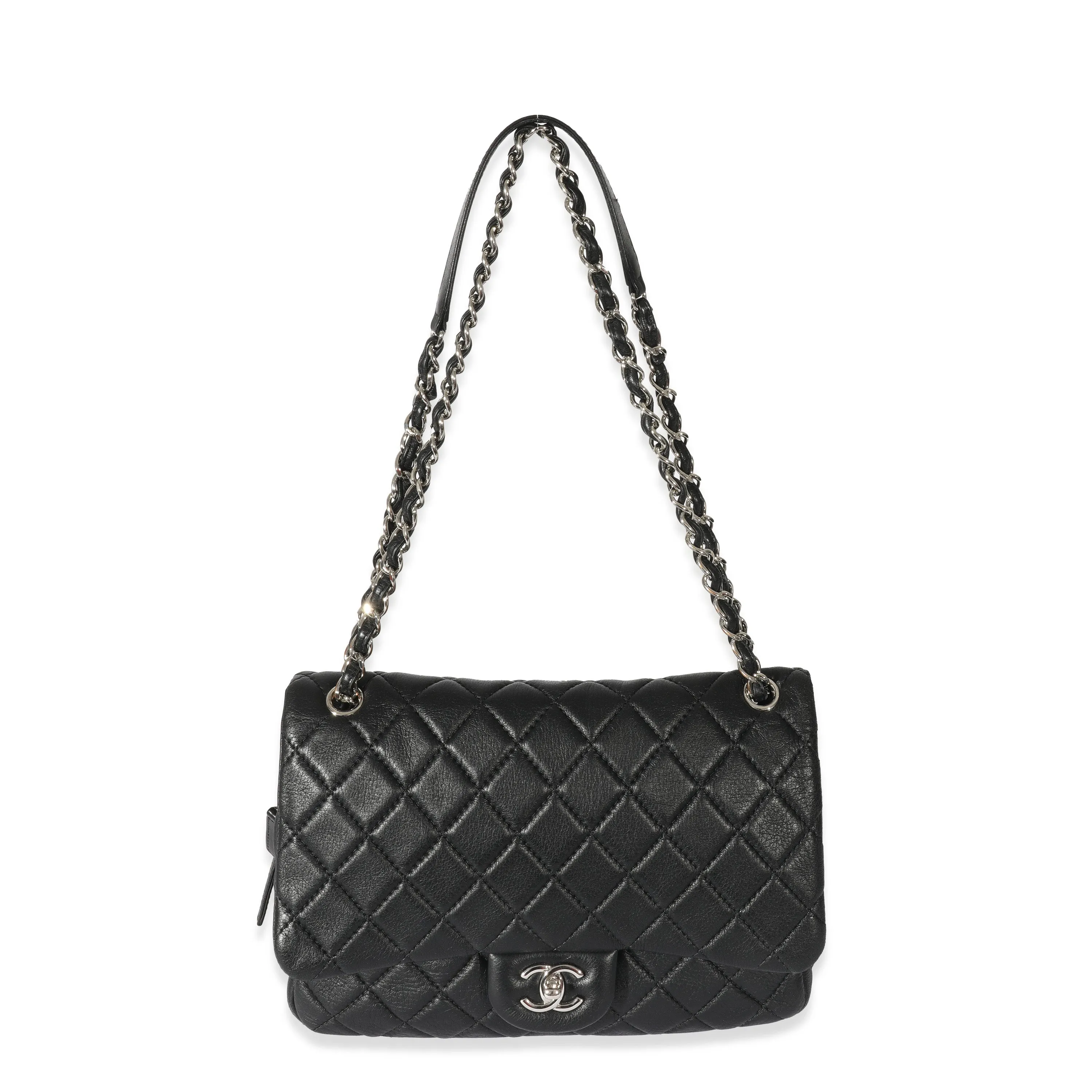 Chanel Black Leather Casual Journey Flap Bag