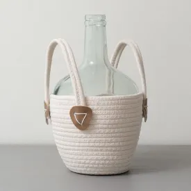 Cotton Rope Bottle Bag Vase