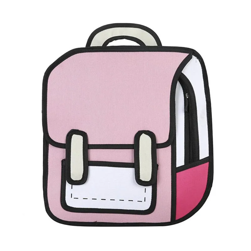 Creative 2D Unisex Cartoon Backpack