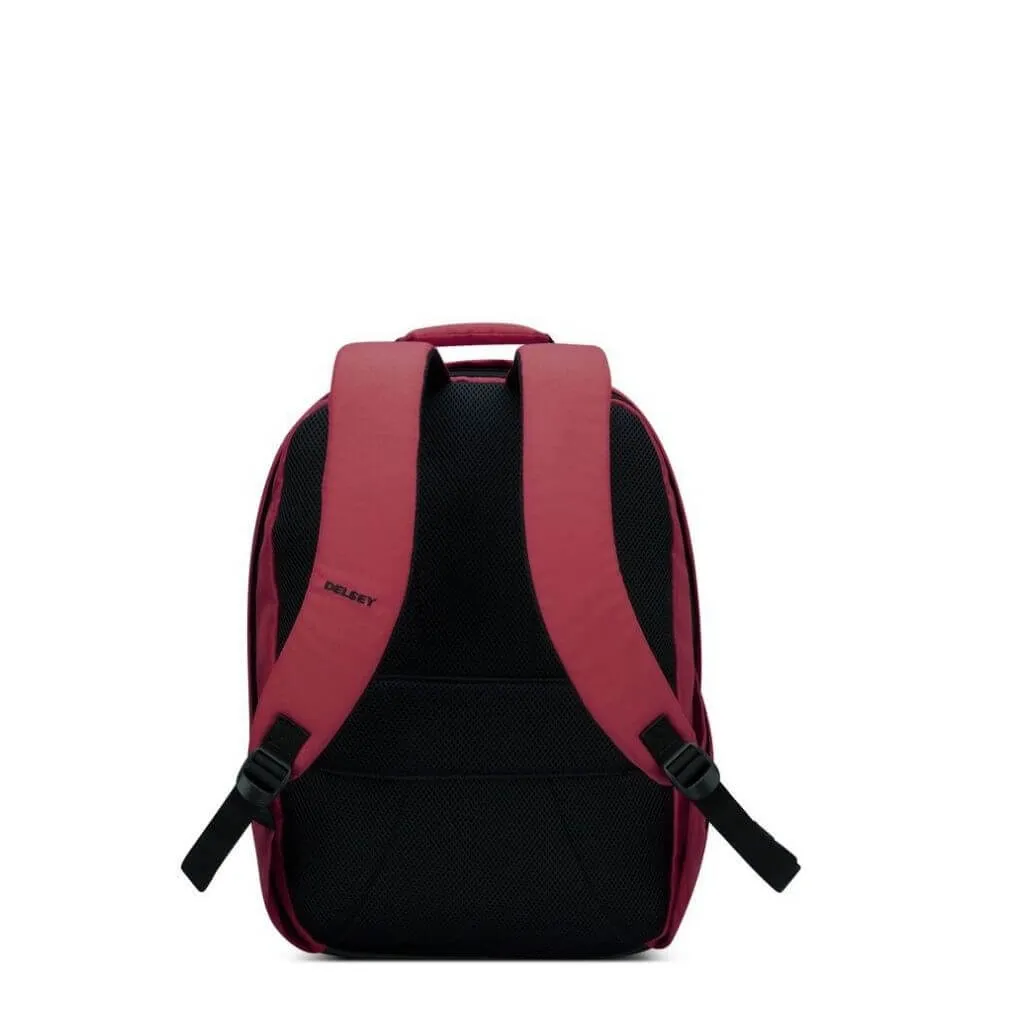 Delsey Securban 15.6” Laptop Backpack - Burgundy