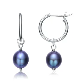 Emma Blue Pearl Earrings