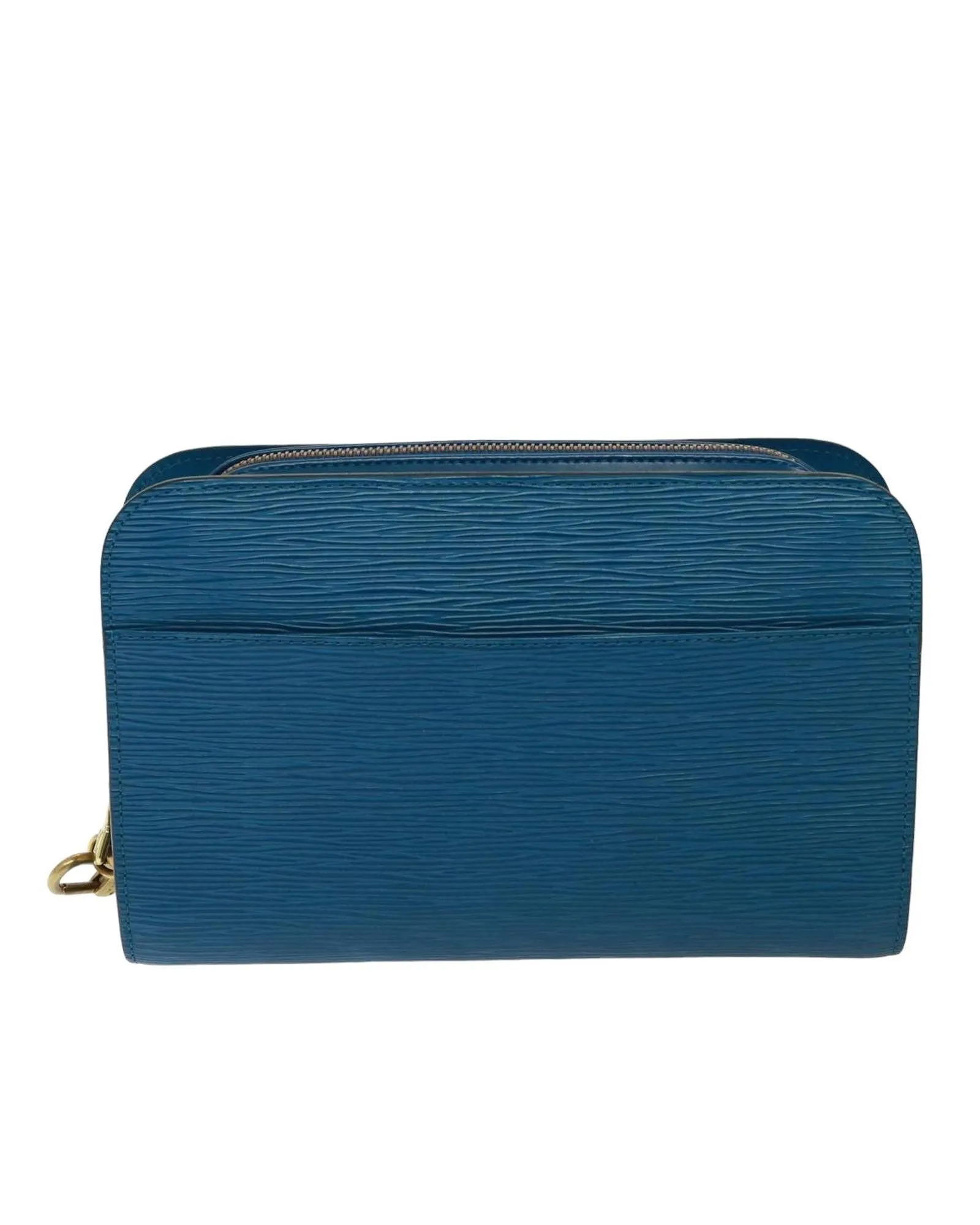 Epi Leather Clutch Bag in Blue by Louis Vuitton