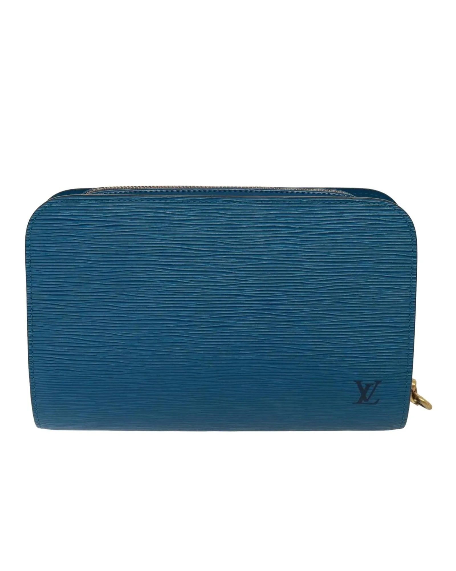 Epi Leather Clutch Bag in Blue by Louis Vuitton