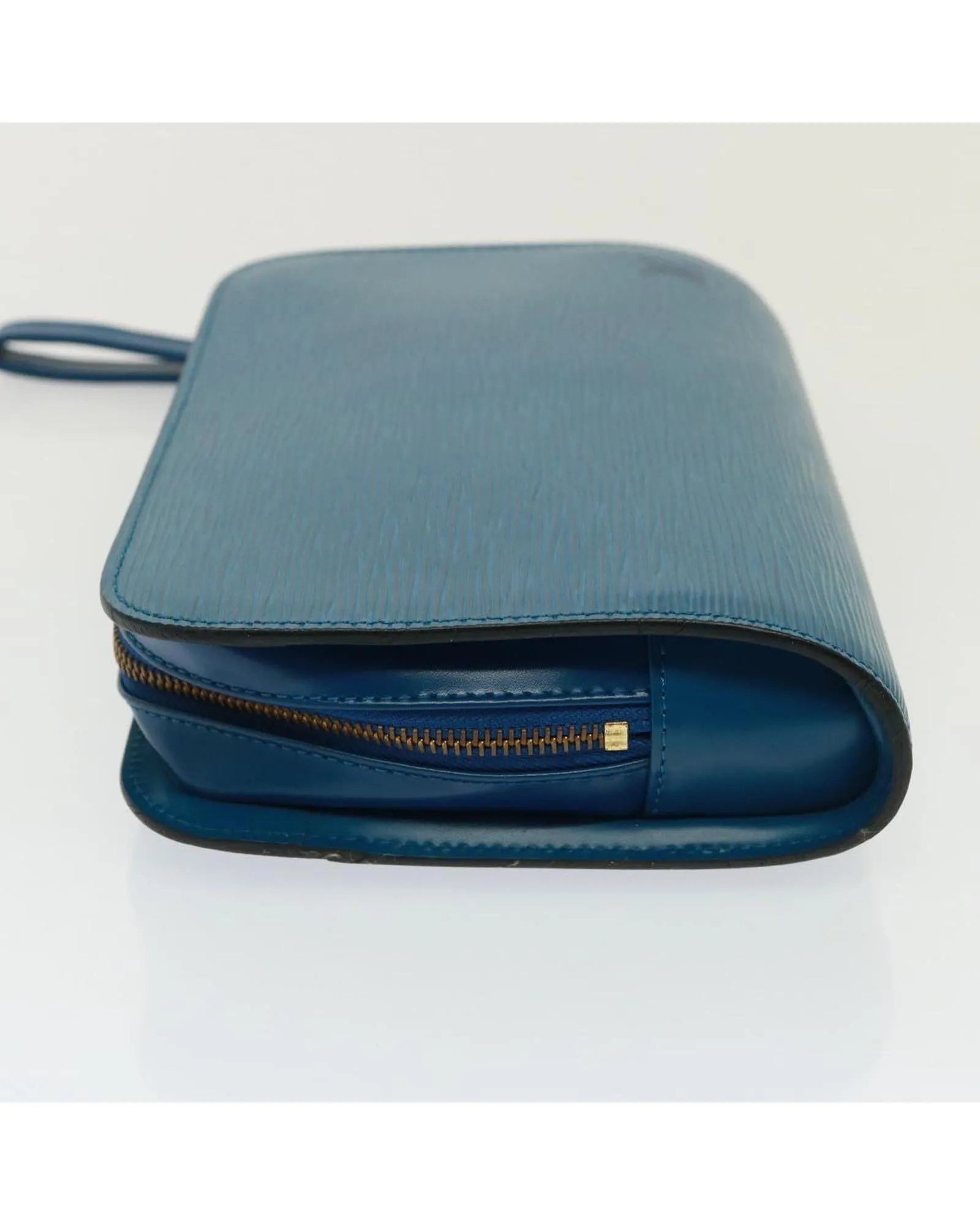 Epi Leather Clutch Bag in Blue by Louis Vuitton