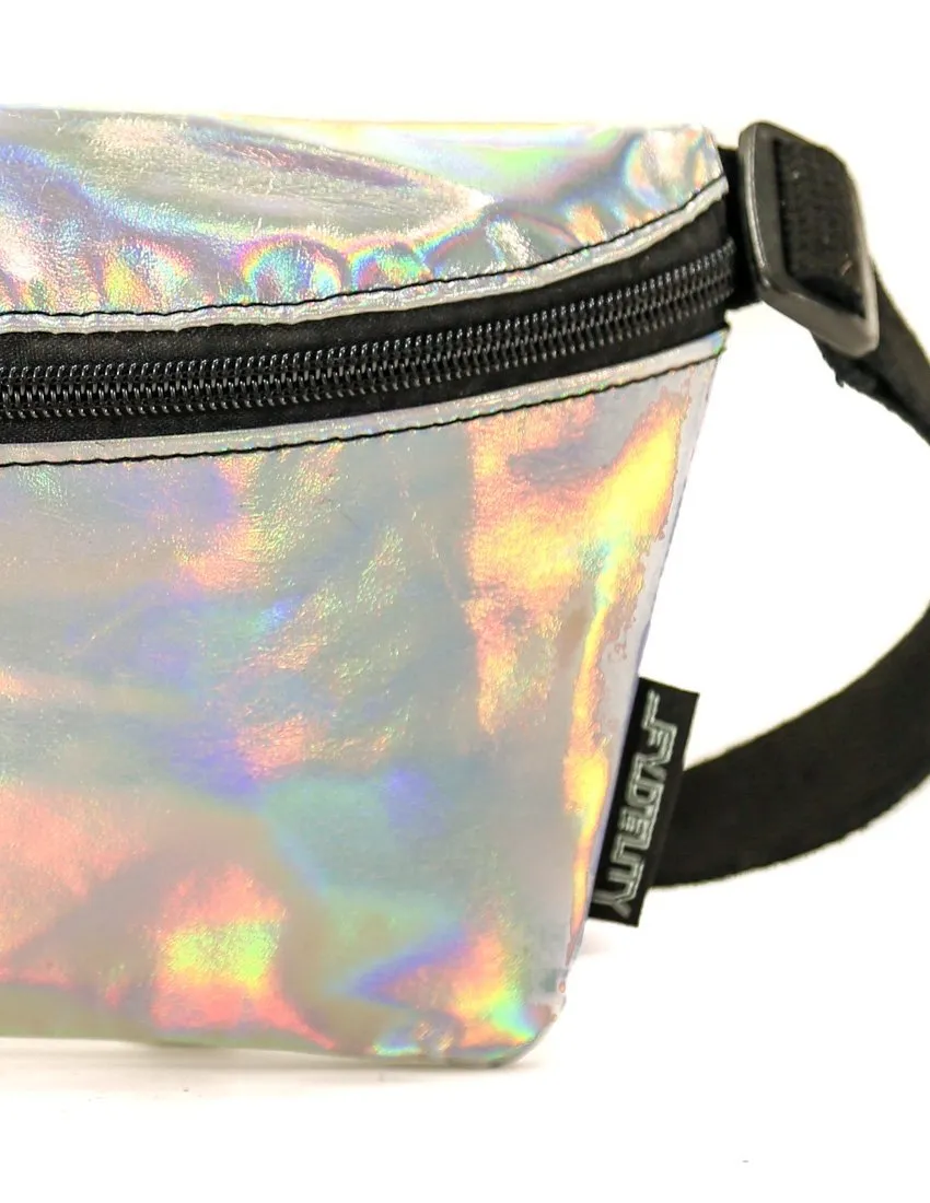 Fanny Pack | Slim |METALLIC Silver LASER