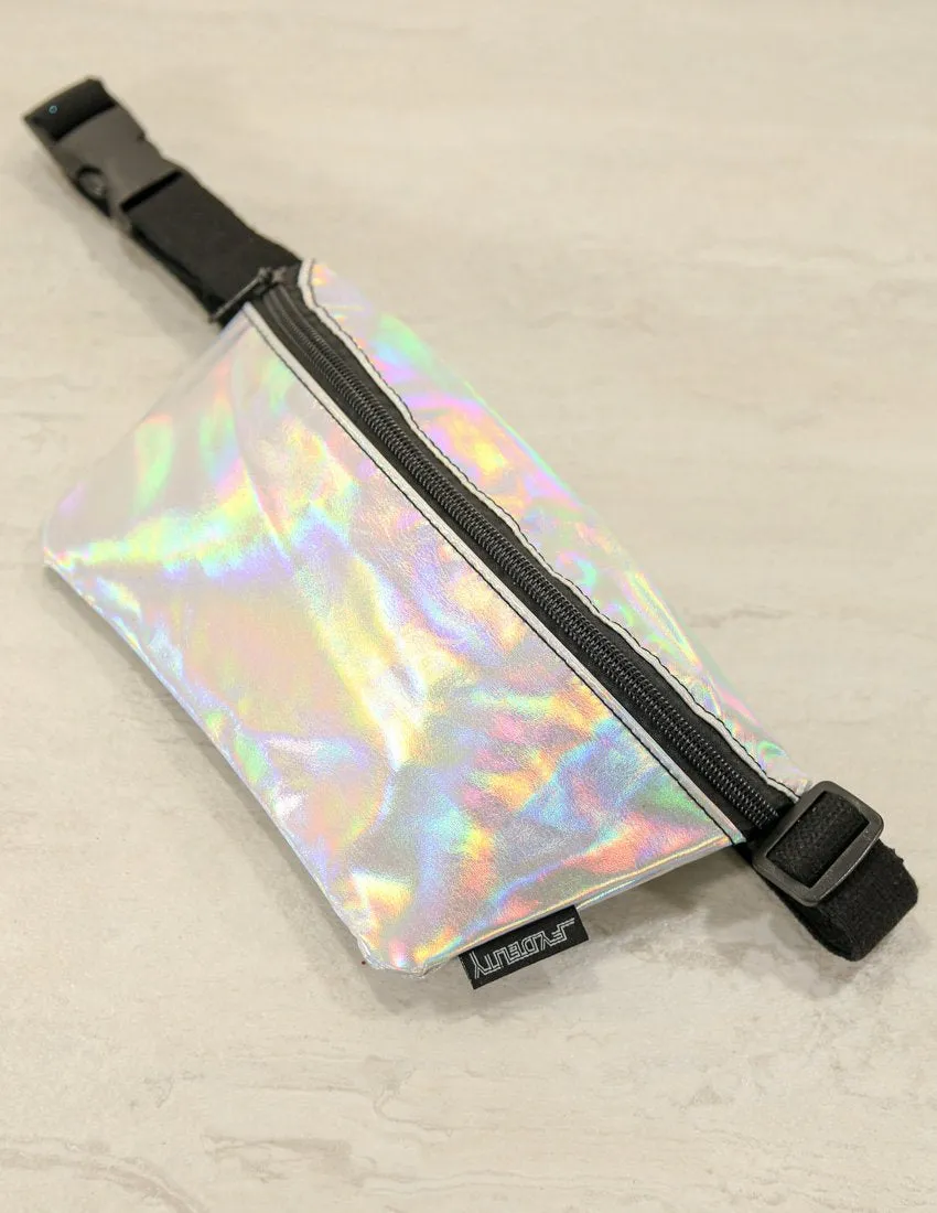 Fanny Pack | Slim |METALLIC Silver LASER