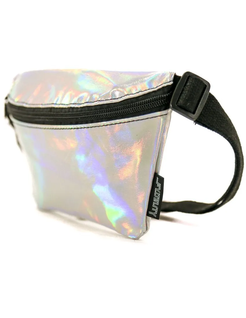 Fanny Pack | Slim |METALLIC Silver LASER