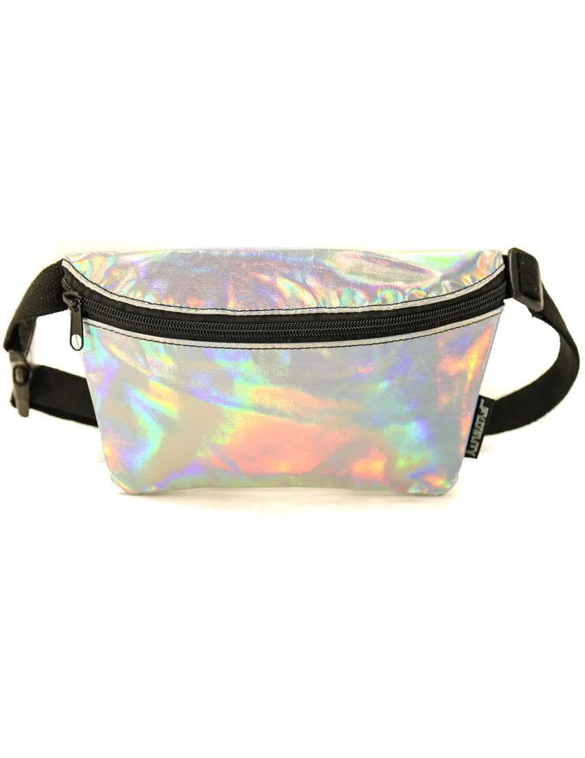 Fanny Pack | Slim |METALLIC Silver LASER