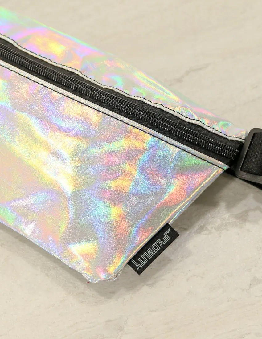 Fanny Pack | Slim |METALLIC Silver LASER